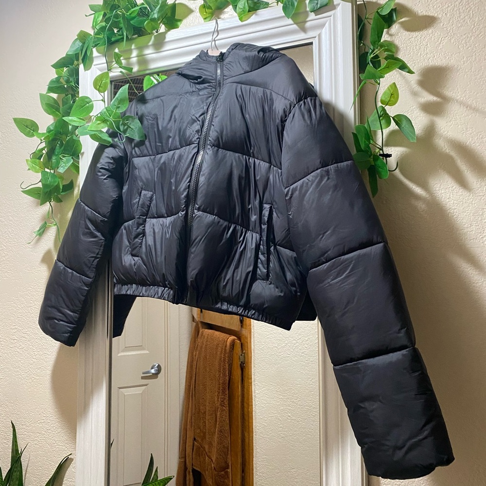 Fashion Nova Black Puffer Jacket